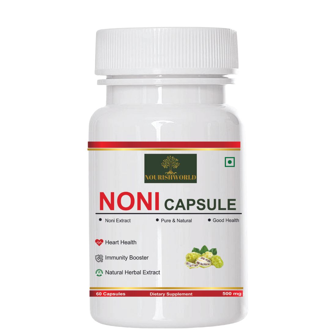 NOURISHWORLD INC | Noni Fruit Capsule Best Immune Booster - Full of Antioxidants - Pure Noni Fruit Capsule 500mg 60 Capsules