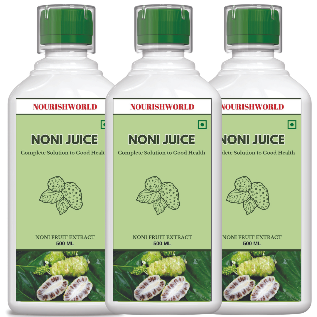 NOURISHWORLD | Noni Juice 500ML for Diabetes Care & Immunity Boost, Rich in Antioxidants Boosts Energy, Sugar Free Noni Kokum Juice (Pack of 3)