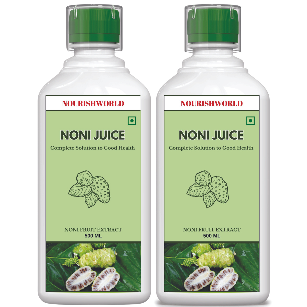 NOURISHWORLD | Noni Juice 500ML for Diabetes Care & Immunity Boost, Rich in Antioxidants Boosts Energy, Sugar Free Noni Kokum Juice (Pack of 2)