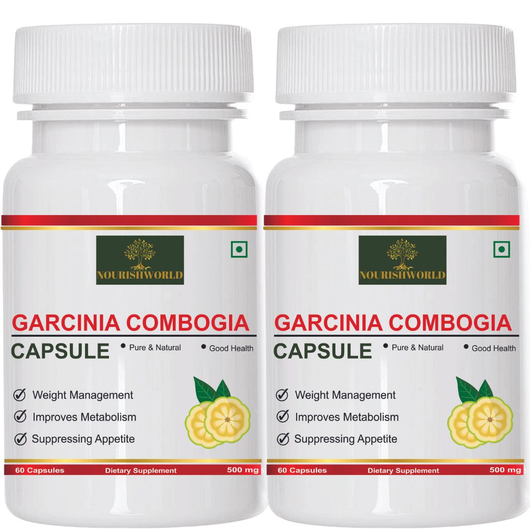 NOURISHWORLD | Garcinia Cambogia Tea Extract Supplement | Weight Loss Management, Fat Burner | Boosts Metabolism & Energy(Combo Pack)