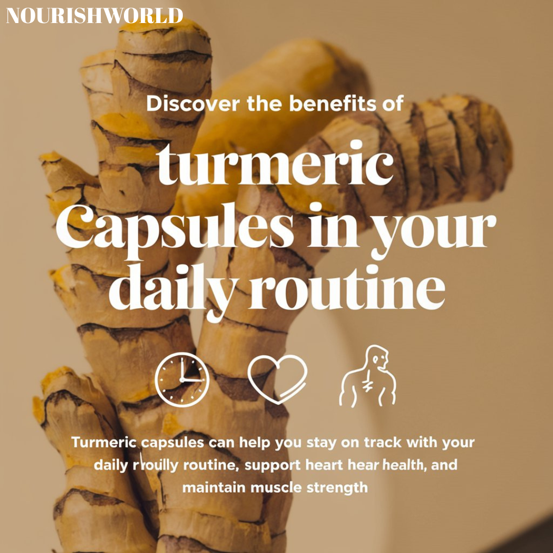 NOURISHWORLD | Turmeric Capsules (Haldi with Black Pepper) | Curcumin Supplement 500 mg | 60 Capsules (Combo Pack) (Pack of 2)
