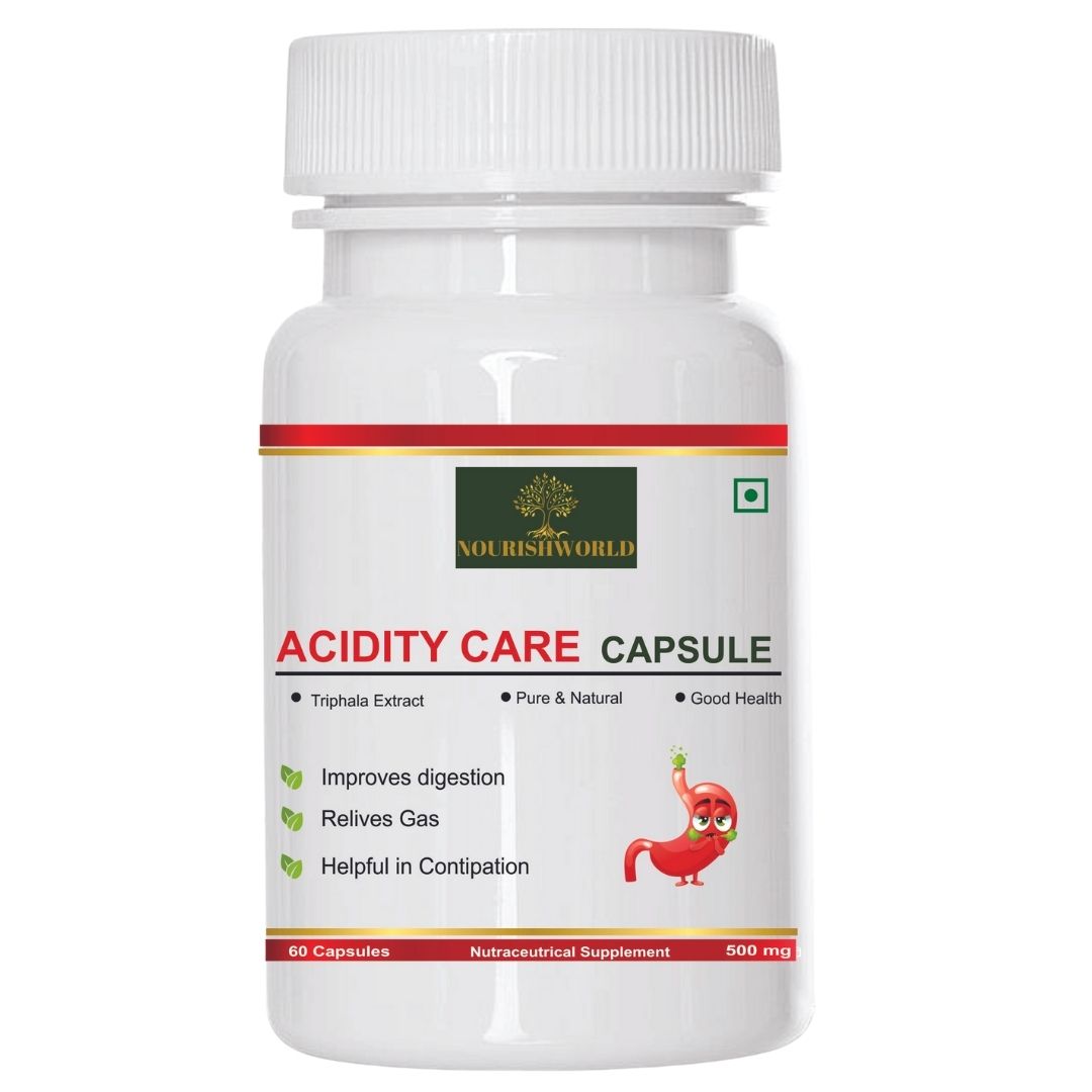 NOURISHWORLD | Ayurvedic Supplement for relief constipation, Natural herbs to Improve better disgetion, relief from Acidity, Constipation and Gas| 60Capsule